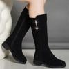 Bottes hautes pour femmes Bottes longues pour femmes Plates Hiver Nouveautés Tendance Travail Confortables et élégantes en Offre Chic