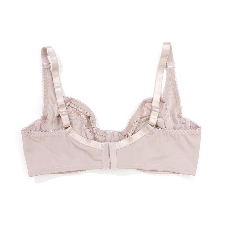 Plus Size Lace Bralette Women Thin Brassiere with Wire No Foam Pad 75C 80D 100C 105D