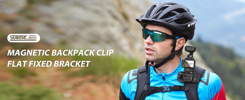 Für OSMO Pocket 3 360° Rotation Rucksack-Clip-Halterung Schultergurt Zubehör für DJI Pocket 3/OSMO Pocket/Action-Kameras