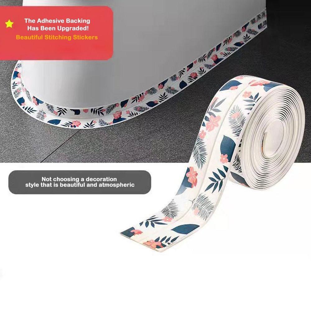 PVC Sealant Strip Waterproof Sink Sealing Tape Toilet Edge Protector for Countertop Bathroom