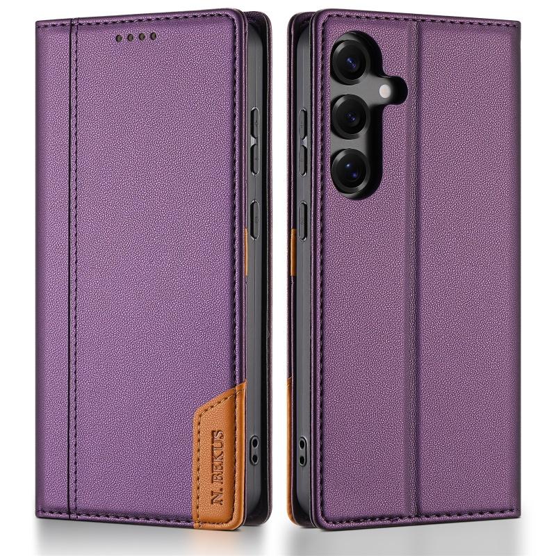 Magnetische Diebstahlschutz-Bürsten-Leder-Brieftasche für Samsung Galaxy A17 A56 A36 A16 A55 A35 A15 A54 A34 A14 A13 A53 Note 20 Hülle