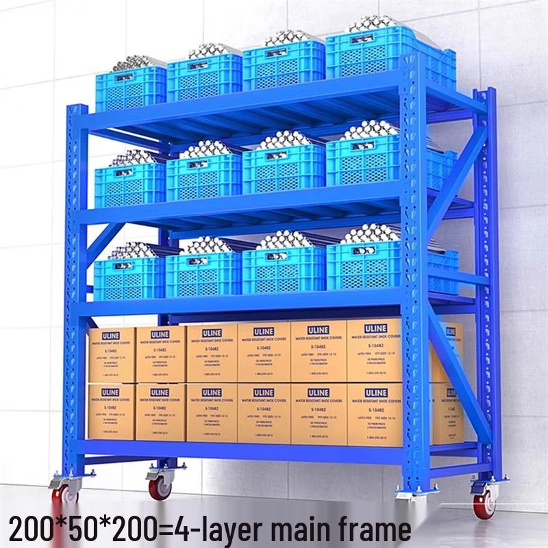 WEZHO Mobile Industrial Storage Shelving Unit