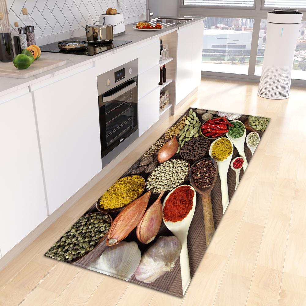 Home Porch Bedroom Balcony Living Room Floor Mat Bathroom Non-slip Long Carpet Kitchen Mat Porch Door Mat