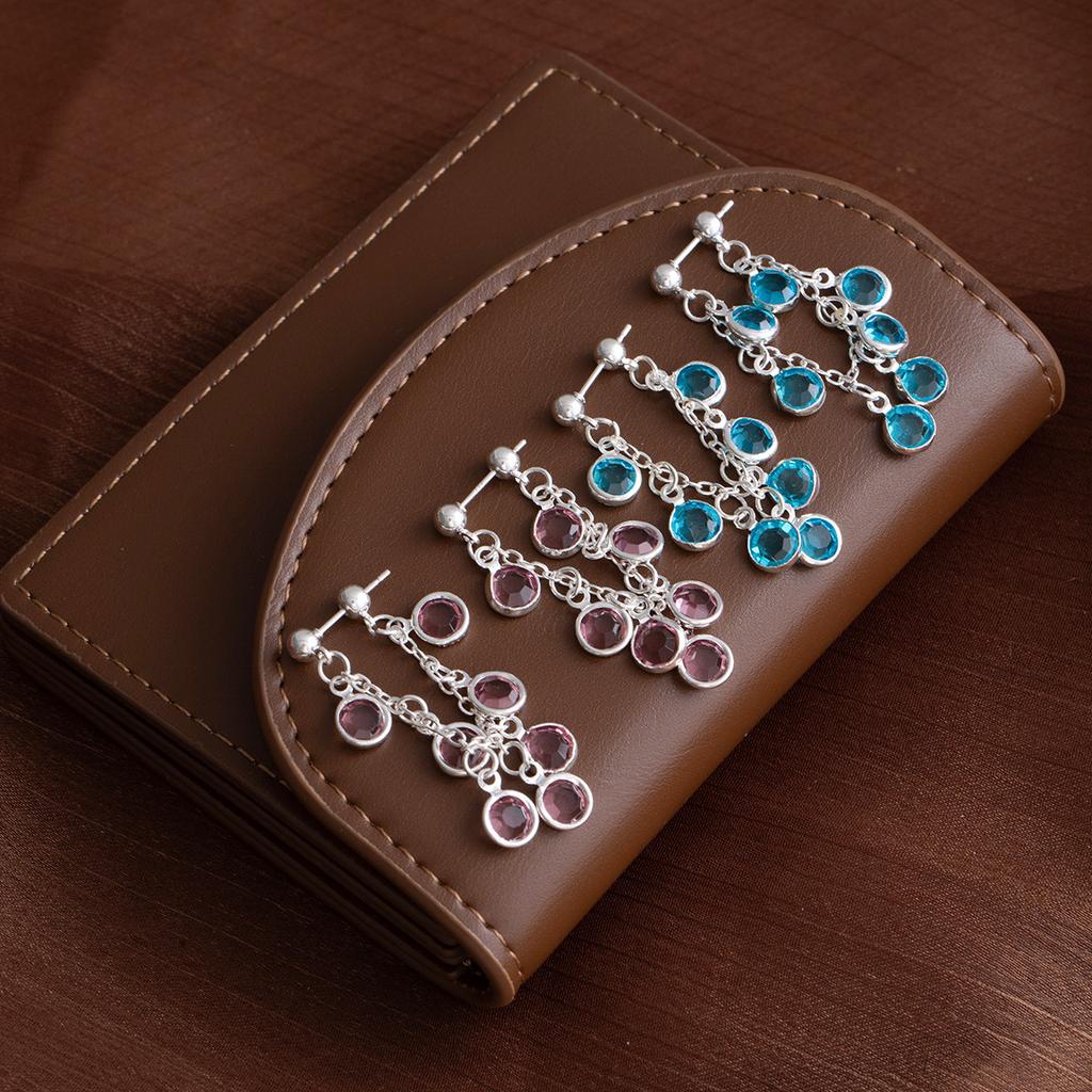 Diamond Fringed Earrings, Femininity, Exquisite, Light Luxury, Niche Design Earrings, Sweet And High-End Earrings.
