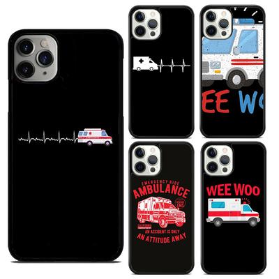 Sanitäter Krankenwagen Mobil Handyhüllen für iPhone 17 Air 16 15 14 12 13 PLUS 11 PRO MAX Hülle Fundas hülle
