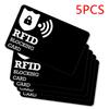 RFID Blocking Card 5 Pack Bank Debit Credit Card Protector Anti-Theft Contactless NFC Blocker Entire Wallet Protection