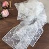 Solid Color Embroidered Lace Scarf Embroidered Design Elegant Hollow Lace Scarf Lightweight Lace Material Photo-Ready Shawl