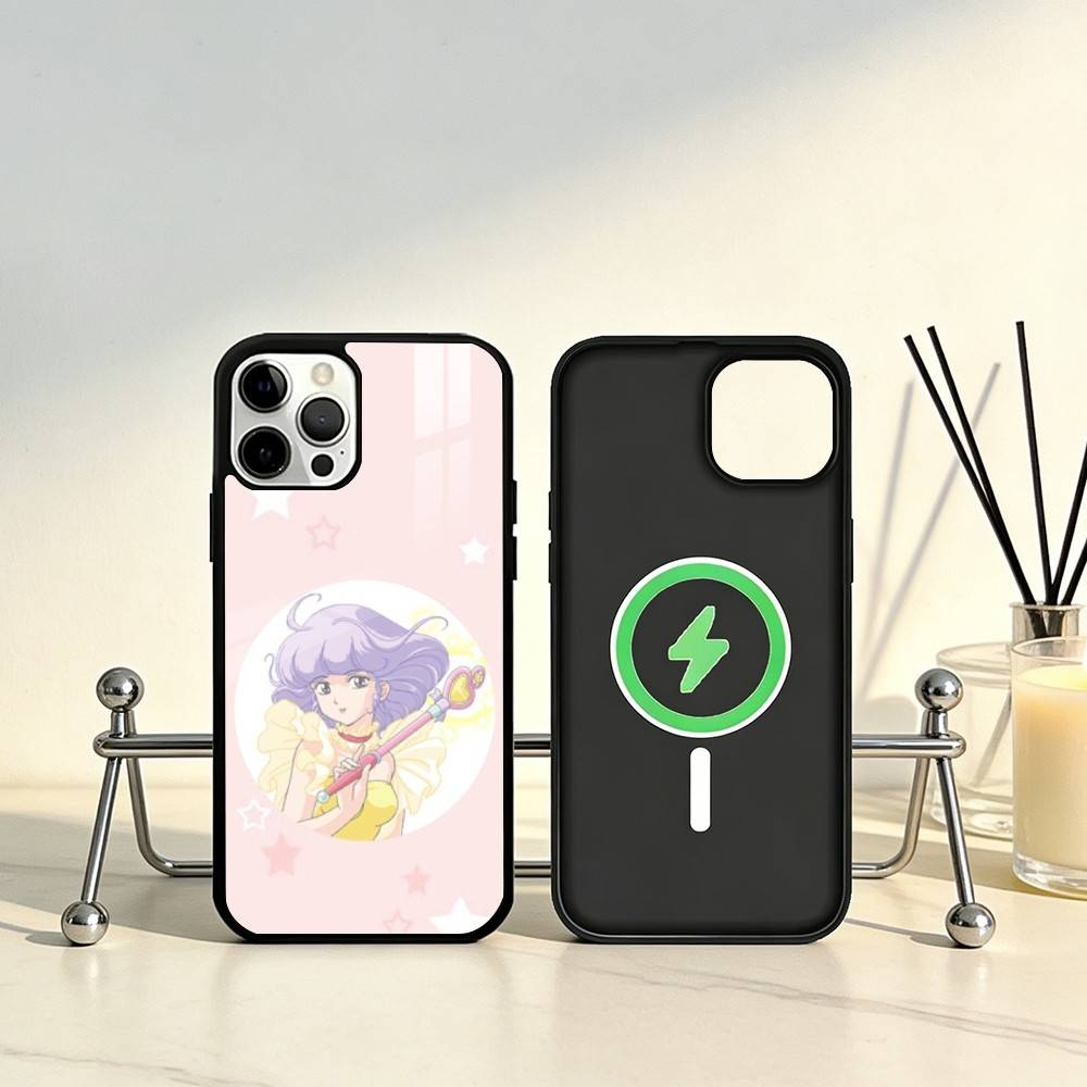 

C-Creamy M-Magic Mami Phone Case For iPhone17,16,15,14,13,12,11 Plus,Pro Max Magnetic For Magsafe Wireless Charging iPhone16PRO