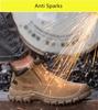Insulated Plastic Toe Cap Safety Shoes Welding Work Shoes Anti-slip Rubber Outsole Safety Sneakers for Work Anti-puncture Boots