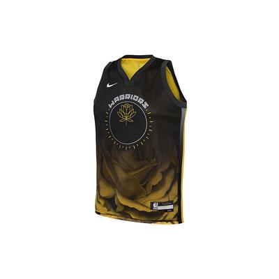 Nike X NBA Golden State Warriors Curry City Edition Golden Lotus Sports Atmungsaktives Trikot Kinder Trikot Schwarz 3Z2B7BU8W-WAR