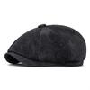 Autumn Winter Warm Beret Men Octagonal Cap British Vintage Cap Painter's Cap Newsboy Cap