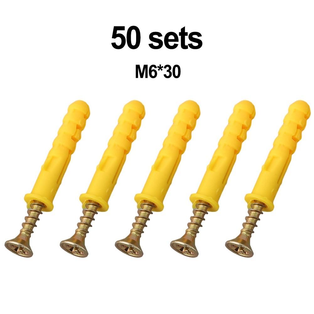 

Набор саморезов по гипсокартону с цветным цинковым покрытием, расширительные дюбели из нержавеющей стали M6*30