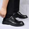 Spring and summer new leather hollowed-out leather shoes men's formal wear business breathable casual groom wedding shoes men's trend