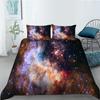Universe Planet Series Polyester Quilt Cover Pillowcase Two or Three Piece Set Digital Printing