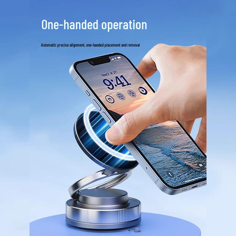 Magnetic Foldable Car Phone Holder for Navigation & Streaming