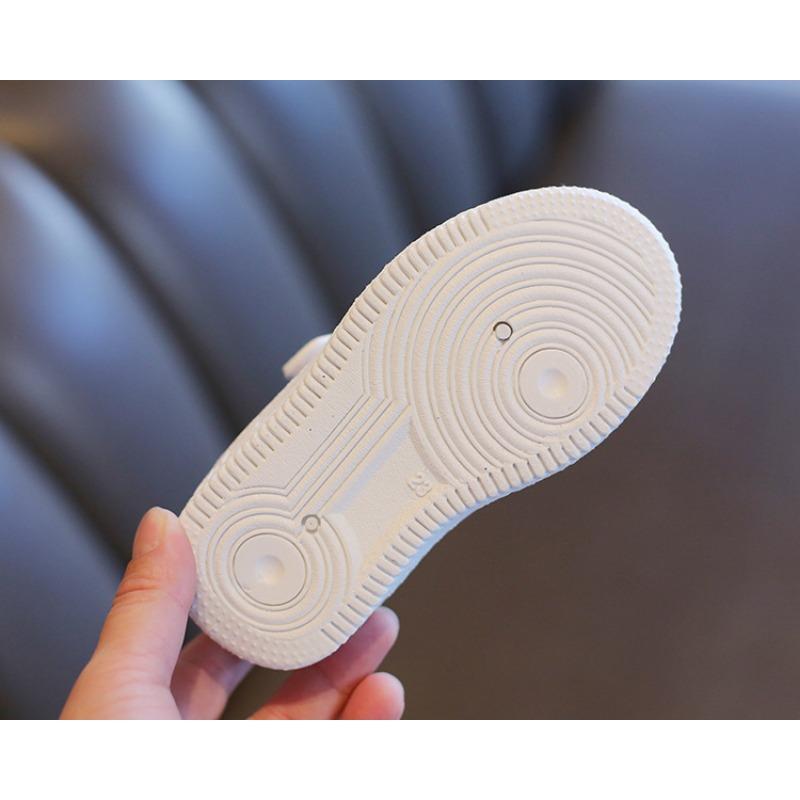 21-38 Children's White Shoes, Boys and Girls Sneakers, Casual Shoes, Leather Soft Sole Baby Shoes