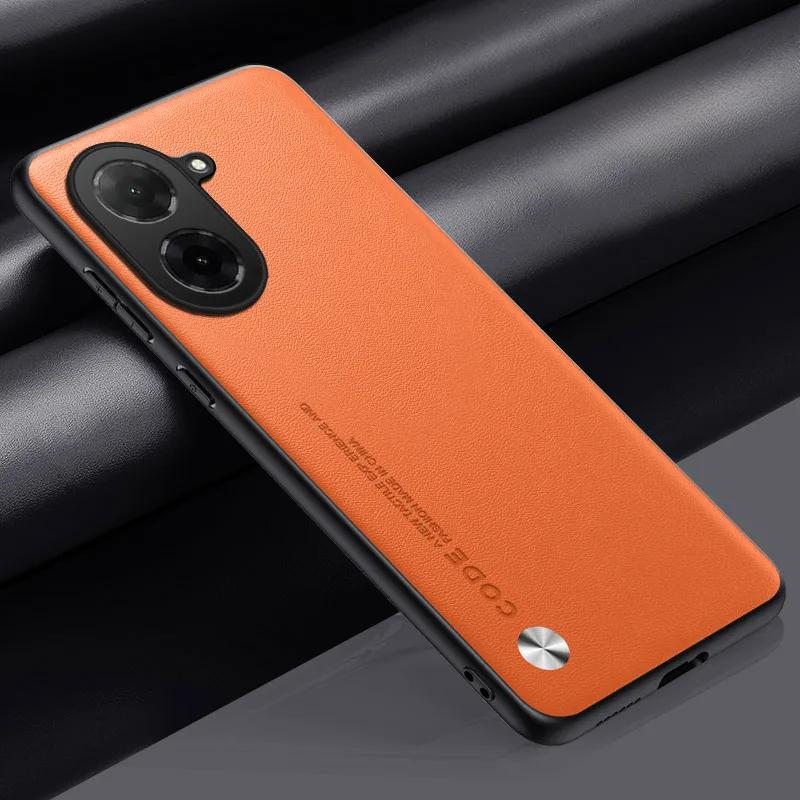 

Однотонний шкіряний чохол для Xiaomi Redmi A5 4G RedmiA5 Матовий силіконовий чохол Захисна накладка для камери Протиударний бампер для POCO C71 For POCO C71 помаранчевий