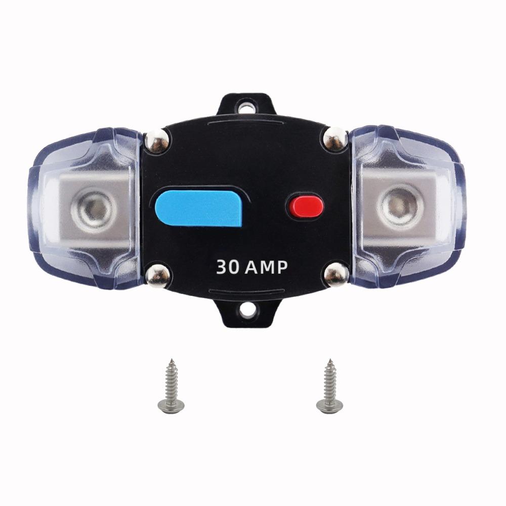 

Short Circuit Protection Audio Inline Fuse Block Holders Zinc Zinc Alloy Material Circuit Breaker Automotive Style A