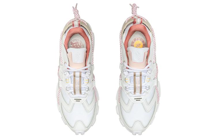 Li Ning CF Cushioning Slip Resistant Abrasion Resistant Low top Sports Casual Shoes Women's White AGCQ268-3