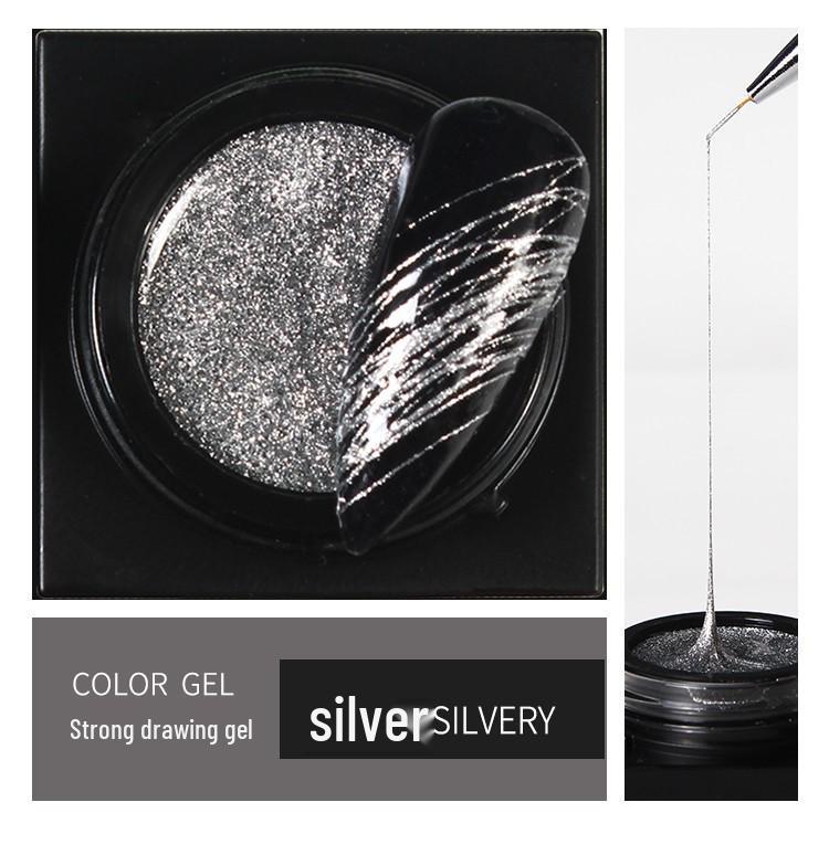 Japanese Elastic Drawing Gel for Nail Art - Creative Silk Color Painting, Spider Gel for Flowers and Lines