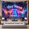 Neon Colorful (167) Theme Custom Tapestry Personalized Custom Name Text Wall Hanging Tapestry Home Decor Background Cloth