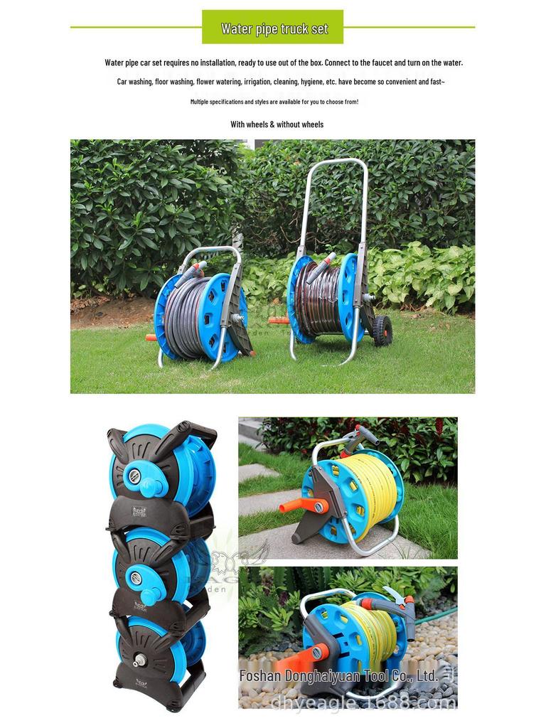 Garden Hose Reel - 30m Easy Storage, Hot Seller, Customizable Colors