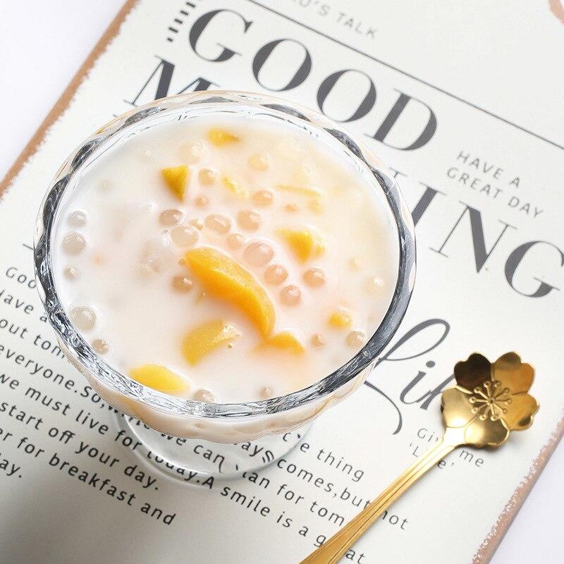 180ml Dessert Glass Transparent Glass Cocktail Drink Jelly Yogurt Mousse Ice Cream Dessert Western Dessert Container Transparent