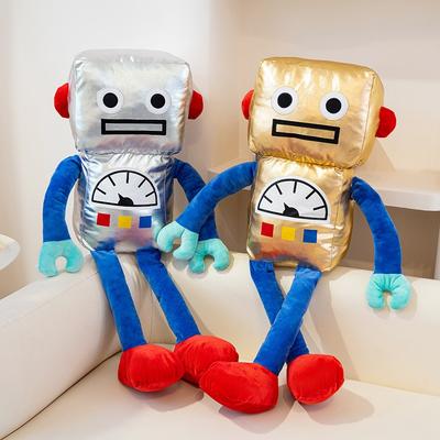 Cartoon Simulation Universe Robot Doll Funny Alien Plush Toy Doll Boy and Girl Holiday Gift