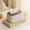 Tissue Box Holder Bamboo Cover Toilet Paper Box Napkin Holder Case Tissue Paper Dispenser Paper Towel Storage Box Tissue Boxes