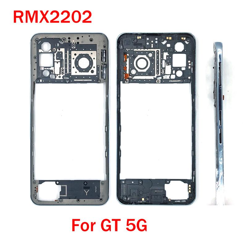 For Realme GT 5G RMX2202 Middle Frame Housing Bezel Side Frame