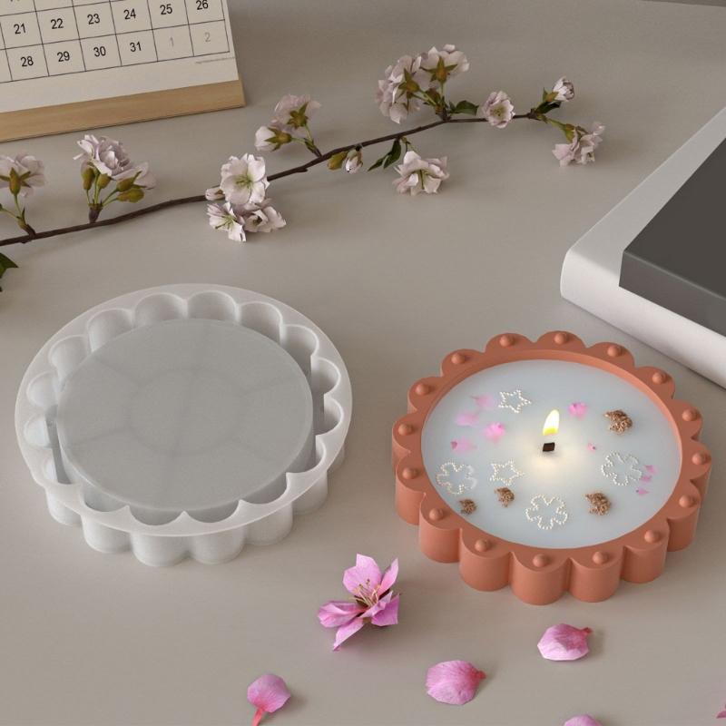 Lace Trimmed Beaded Tray Silicone Mold For DIY Jewelry Making And Home Creative Decoration Accessories