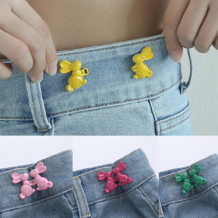 Rabbit Shape Adjustable Jean Button Waist Buckle Snap Pants Buckle Fastener