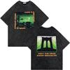 Washed Vintage Rock Band Type O Negative Rip Peter Steele Tribute T Shirt Male Casual Oversized Tshirt Mens Rocker Streetwear