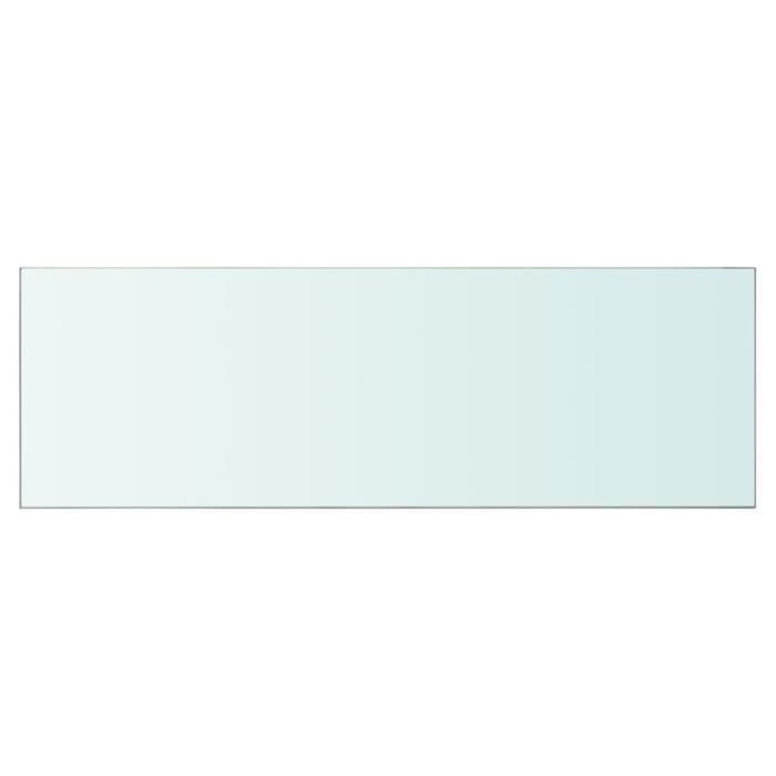 VidaXL Panneau pour étagère Verre transparent 90 x 30 cm