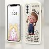 Slim Cartoon Cute Girl Leather Back Casing PU Leather Cover Phone Case for OPPO Reno Realme OnePlus