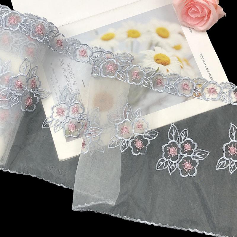 Diy handgefertigte Materialien 30 Yards Auto Barbie Rock Dekoration Mesh Spitze Home Textile Zubehör Mesh Pailletten Stickerei Spitze