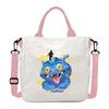 Group Canvas Bag Cartoon Little Illustration Student Collection Handbag Crossbody Shopping Bag