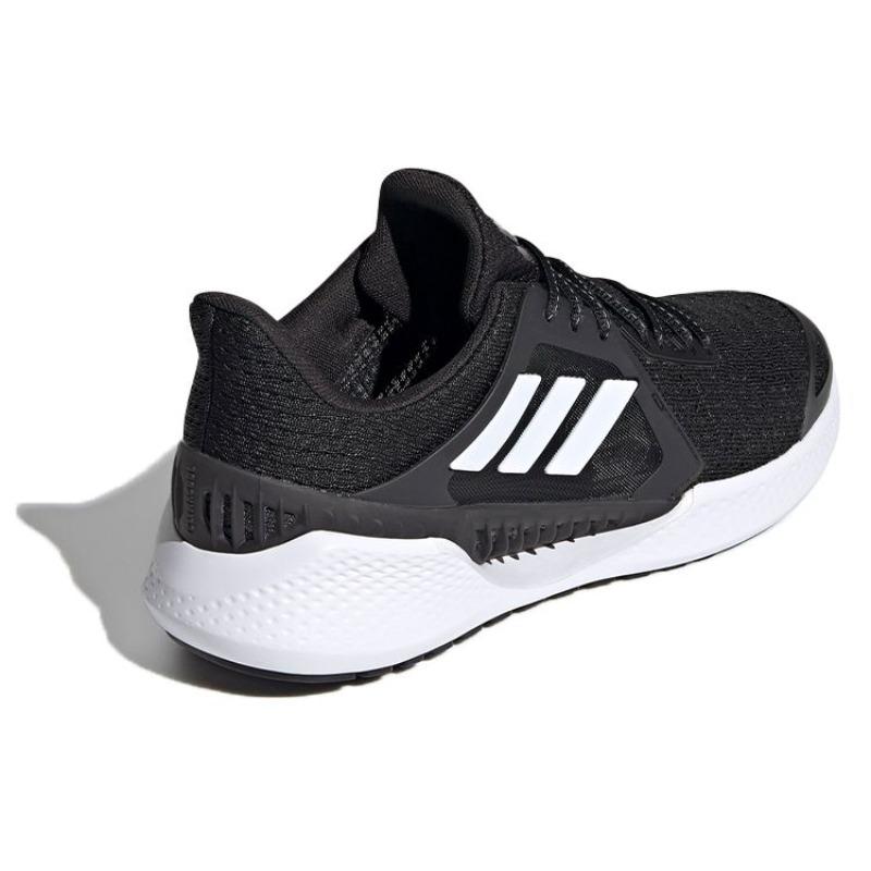 adidas Climacool Vento Heat.Rdy Breathable Fabric Wear Resistant Lightweight Low Top Running Shoes Unisex Black White FW1222