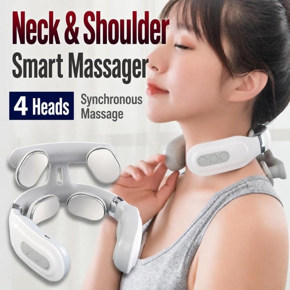 6 Modes Neck Massager Ergonomic Pulse Neck Massager Wellness Neck Relaxation Device Travel
