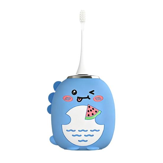 Kids U-Shaped Ultrasonic Electric Toothbrush IPX7 Waterproof Automatic Cartoon Dinosaur Toddlers Boys Girls Rechargeable Toothbrush
