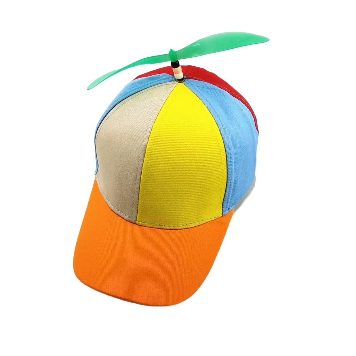 

Size S&L Propeller Hat Baseball Cap for Men Women Boys Girls Detachable Helicopter Rainbow Top Hat adult