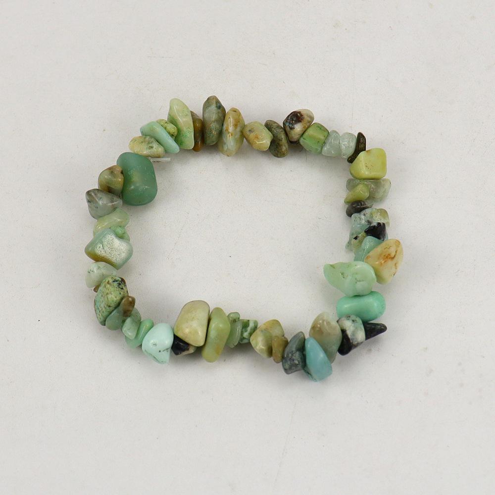 Handmade Beaded Natural Crystal Crushed Stone Bracelet B54