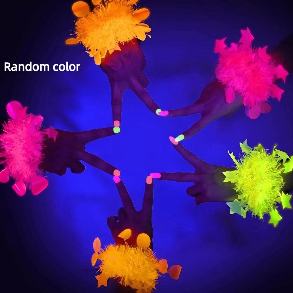 5PCS Glow in The Dark Tinsel Bracelet Fluorescent Neon Bracelet  Birthday Wedding Carnival Party 5pcs