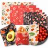 9pcs Washable Beeswax Food Wrap Fresh-Keeping Reusable Food Cover  for Fruit Vegetable