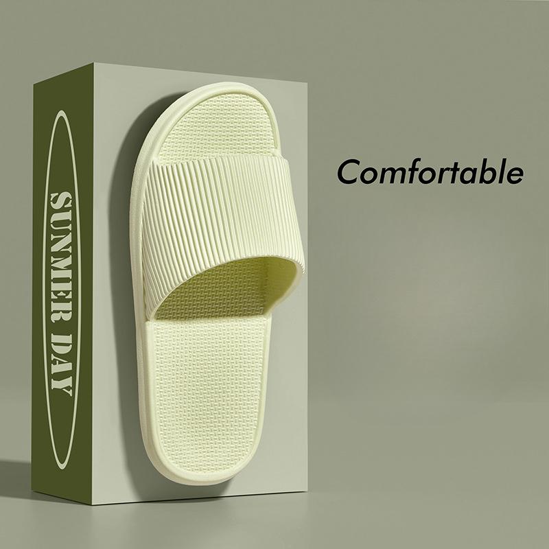 

Закажите на один размер больше Летние тапочки Шлепанцы Мужская домашняя обувь Женские тапочки из ЭВА на мягкой подошве Тапочки для душа Пара Нескользящие Повседневные сандалии 44-45