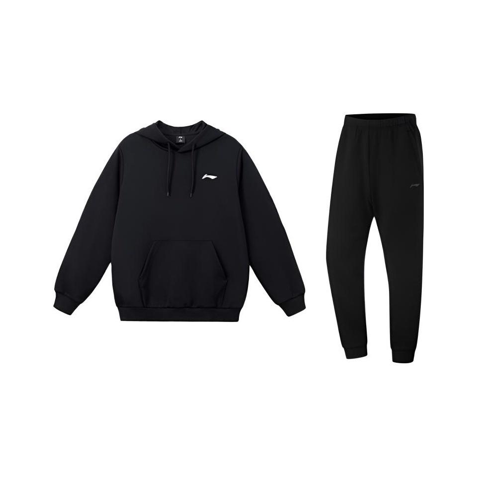 

Li-Ning Однотонный Простой Дышащий Удобный Универсальный Худи Пуловер Свитшот Повседневный Спортивный Костюм Унисекс Свитшот Черный YWDV383-1+AKLUA73-4 XL