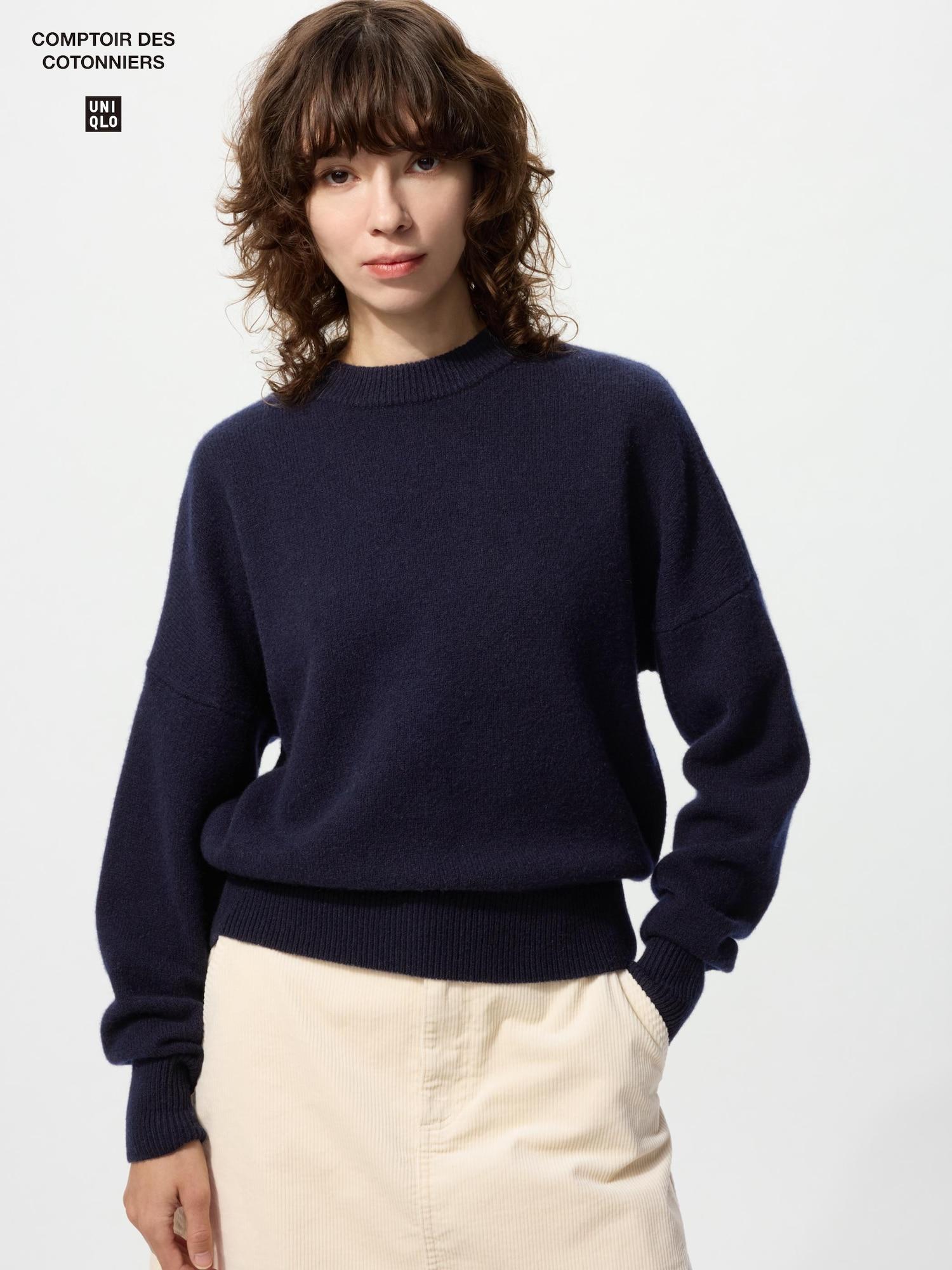 

Свитер из ягнячьей шерсти с высоким воротником Uniqlo