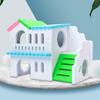 Wooden Hamster Deluxe Double Deck Villa Natural Living Hideout Hut Toy Small Animal Chew Toy for Hamster Cage