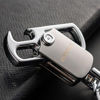 Chaveiro masculino criativo com abridor de garrafa chaveiro de alta qualidade carregando abridor de garrafa de cerveja