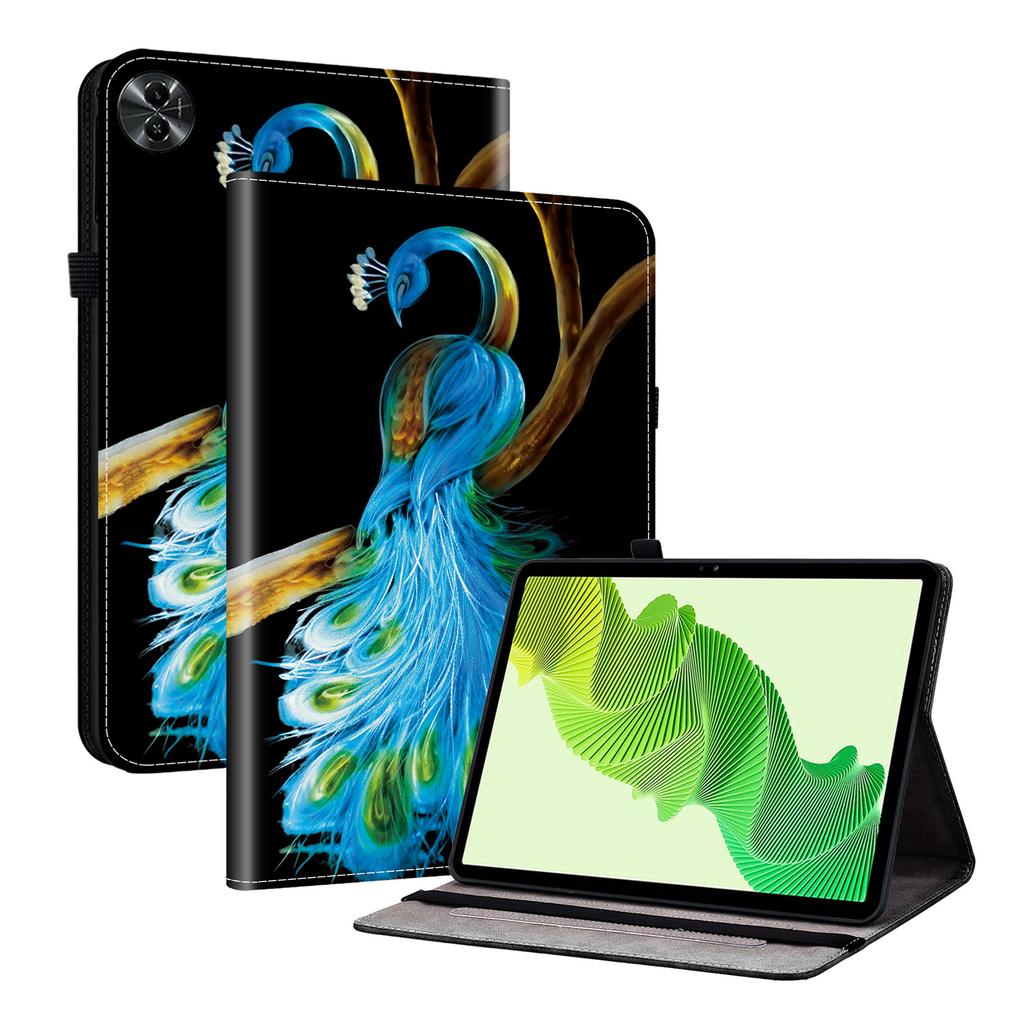 Custodia per Tablet in Pelle PU per Realme Pad 2- 11 Stili! Durevole, con 2 fessure per supporto, portapenne e fessure per carte, cover posteriore flessibile in TPU